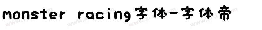 monster racing字体字体转换